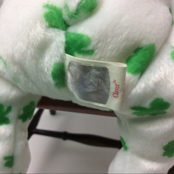 Ty Beanie Baby Retired Clover the Lucky Shamrock Bear 2001 - Picture 4 of 4